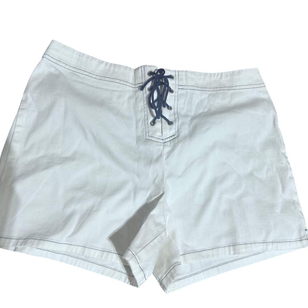 Vintage white high waisted shorts sz 12